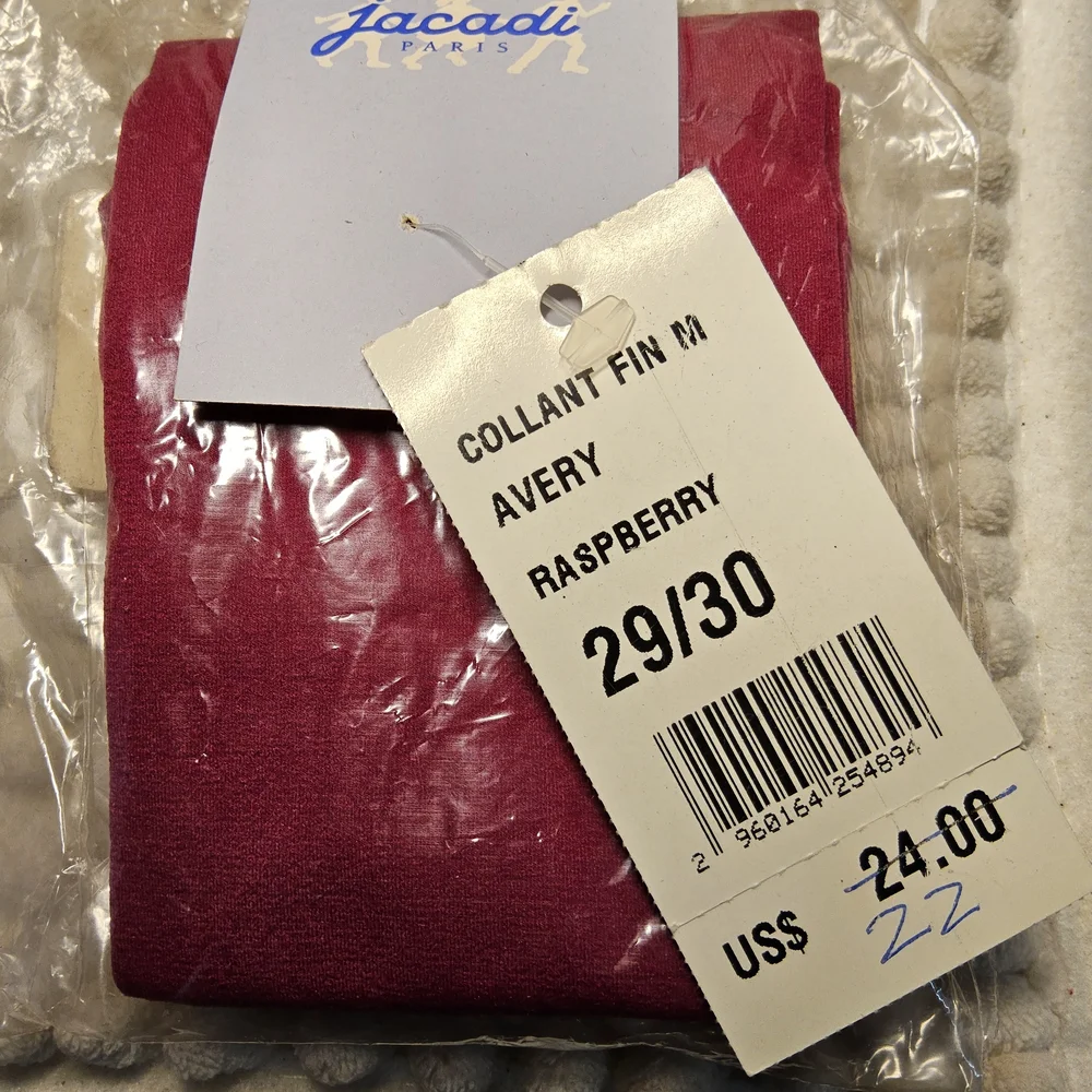 New Jacadi Size 29/30 2 pair Tights and 1 pair socks